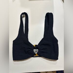 HUNZA G ONE SIZE BATHING SUIT BLACK